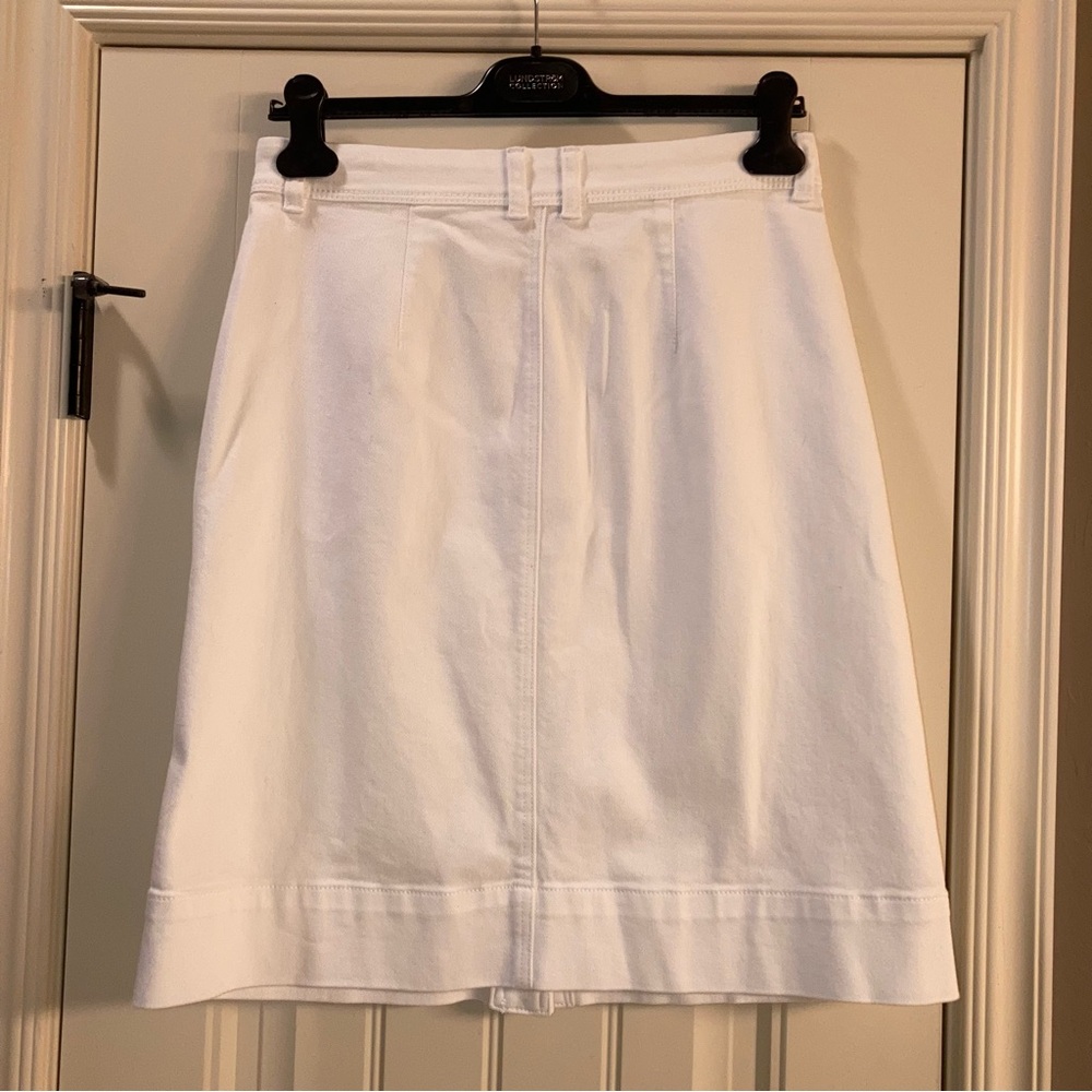 White Denim Ann Taylor Factory Skirt - Picture 2 of 4